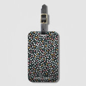 Colorful Seamless polka punts Pastel Pattern Bagagelabel (Voorkant (verticaal))