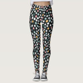Colorful Seamless polka punts Pastel Pattern Leggings (Voorkant)