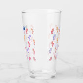 Colorful Seapaarden Patroon Glas (Links)