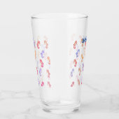 Colorful Seapaarden Patroon Glas (Rechts)