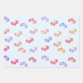Colorful Seapaarden Patroon Inpakpapier Vel (Voorkant 2)