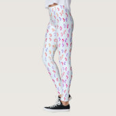 Colorful Seapaarden Patroon Leggings (Links)