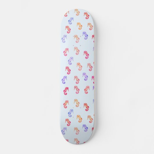 Colorful Seapaarden Patroon Persoonlijk Skateboard (Voorkant)