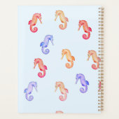 Colorful Seapaarden Patroon Planner (Achterkant)