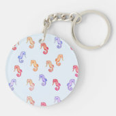 Colorful Seapaarden Patroon Sleutelhanger (Achterkant)