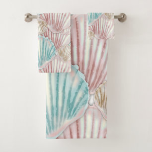 Colorful Seashell-cluster Bad Handdoek