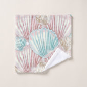 Colorful Seashell-cluster Bad Handdoek (Wasdoekje)