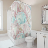 Colorful Seashell-cluster Douchegordijn (In situ)