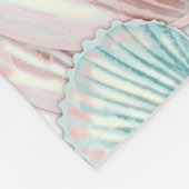 Colorful Seashell-cluster Fleece Deken (Hoek)
