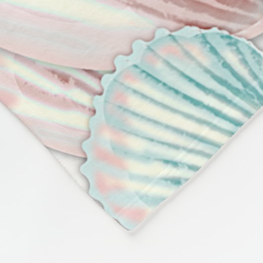 Colorful Seashell-cluster Fleece Deken (Hoek)