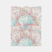 Colorful Seashell-cluster Fleece Deken (Voorkant)