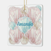 Colorful Seashell-cluster Keramisch Ornament (Links)