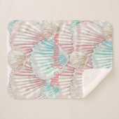 Colorful Seashell-cluster Sherpa Deken (Voorkant (horizontaal))