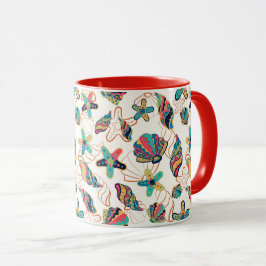 Colorful Seashells naadloos patroon Mok