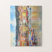 Colorful Seaside Buildings Boats Marseille Frankri Legpuzzel (Verticaal)
