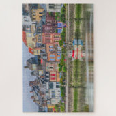 Colorful Seaside Marina Village Boat Saint Valery Legpuzzel (Verticaal)