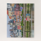 Colorful Seaside Marina Village Boat Saint Valery Legpuzzel (Verticaal)