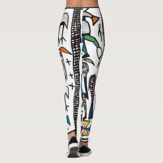 Colorful Senufo Print Leggings (Achterkant)