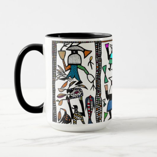 Colorful Senufu Coffee Cup Mok (Links)