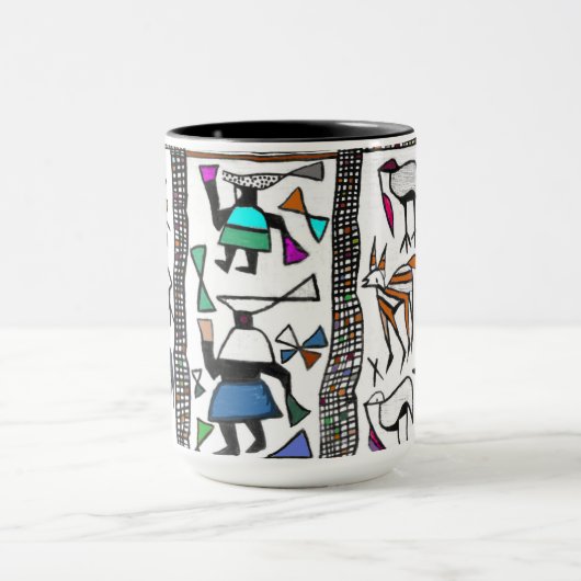 Colorful Senufu Coffee Cup Mok (Midden)