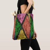 Colorful Sequins Bling Patroon Tote Bag (Dichtbij)