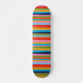 Colorful Serrate Stripes Pattern Persoonlijk Skateboard (Voorkant)