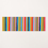 Colorful Serrate Stripes Pattern Yogamat (Voorkant (horizontaal))