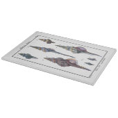 Colorful Seven Seashells Snijplank (Hoek)