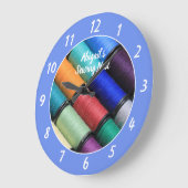 Colorful Sewing Room Personalized  Grote Klok (Hoek)