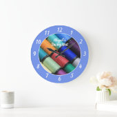 Colorful Sewing Room Personalized  Grote Klok (Huis)