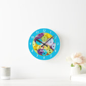 Colorful Sewing Room Personalized  Ronde Klok (Huis)