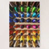 Colorful Sewing Thread Embroidery Jigzaag Puzzle Legpuzzel (Verticaal)