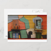 Colorful Shacks Buenes Aires Argentina Briefkaart (Voorkant / Achterkant)