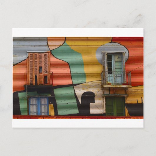 Colorful Shacks Buenes Aires Argentina Briefkaart (Voorkant)