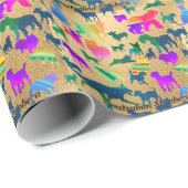 Colorful Shadow Dogs Cadeaupapier (Rol Hoek)