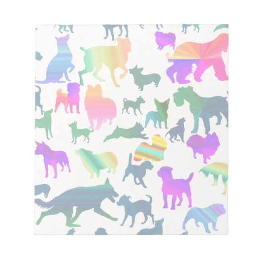 Colorful Shadow Dogs Notitieblok (Voorkant)
