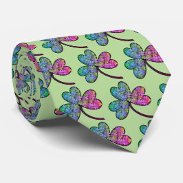 Colorful Shamrock Stropdas
