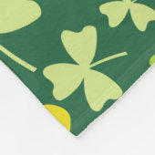 Colorful Shamrocks Fleece Deken (Hoek)