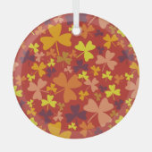 Colorful Shamrocks Glas Ornament (Voorkant)