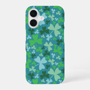 Colorful Shamrocks iPhone 16 Hoesje