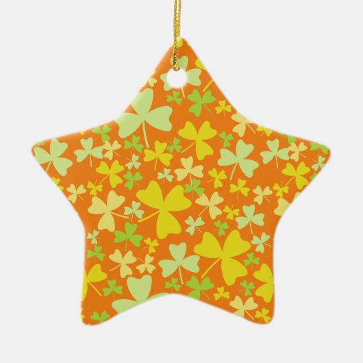 Colorful Shamrocks Keramisch Ornament (Voorkant)
