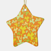 Colorful Shamrocks Keramisch Ornament (Links)