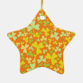 Colorful Shamrocks Keramisch Ornament (Achterkant)