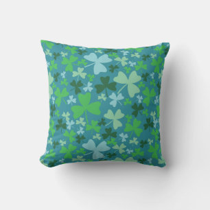 Colorful Shamrocks Kussen