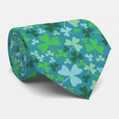 Colorful Shamrocks Stropdas (Opgerold)