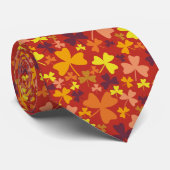 Colorful Shamrocks Stropdas (Opgerold)