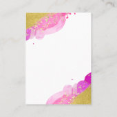 Colorful Shimmering Gold Earring Display Card Visitekaartje (Achterkant)
