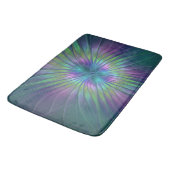 Colorful Shiny Fantasy Flower Abstract Fractal Art Badmat (Gekanteld)