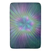 Colorful Shiny Fantasy Flower Abstract Fractal Art Badmat (Voorkant Verticaal)