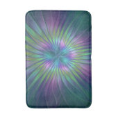 Colorful Shiny Fantasy Flower Abstract Fractal Art Badmat (Voorkant Verticaal)